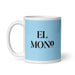 El Mono The Monkey Funny Home Office Work Coffee Mug Mexican Spanish Pride Gift White Glossy Cup Sky Blue Card Mug Mexicada