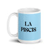 La Piscis The Pisces Funny Home Office Work Coffee Mug Mexican Spanish Pride Gift White Glossy Cup Sky Blue Card Mug Mexicada