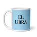 El Libra The Libra Funny Home Office Work Coffee Mug Mexican Spanish Pride Gift White Glossy Cup Sky Blue Card Mug Mexicada