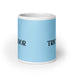 El Triunfador The Achiever (Type 3) Funny Home Office Work Coffee Mug Mexican Spanish Pride Gift White Glossy Cup Sky Blue Card Mug Mexicada