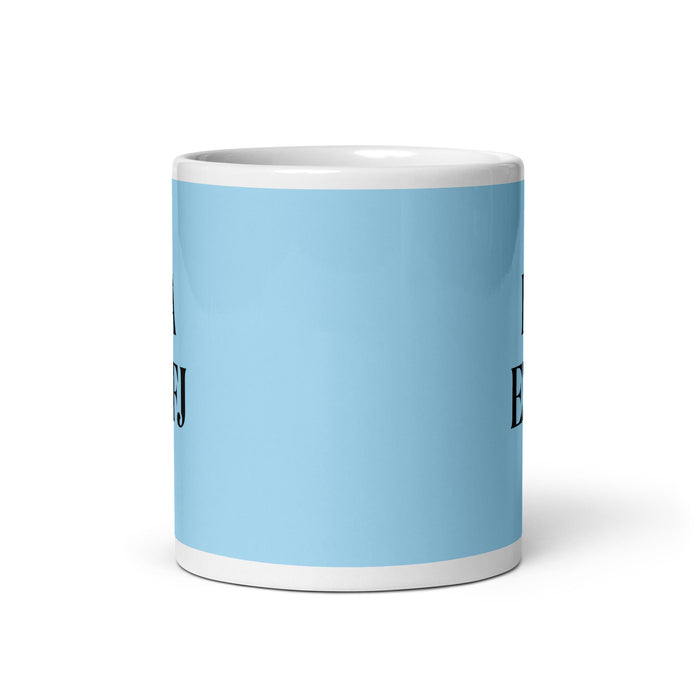 La ENFJ The Protagonist MBTI Personality Funny Home Office Work Coffee Mug Mexican Spanish Pride Gift White Glossy Cup Sky Blue Card Mug Mexicada