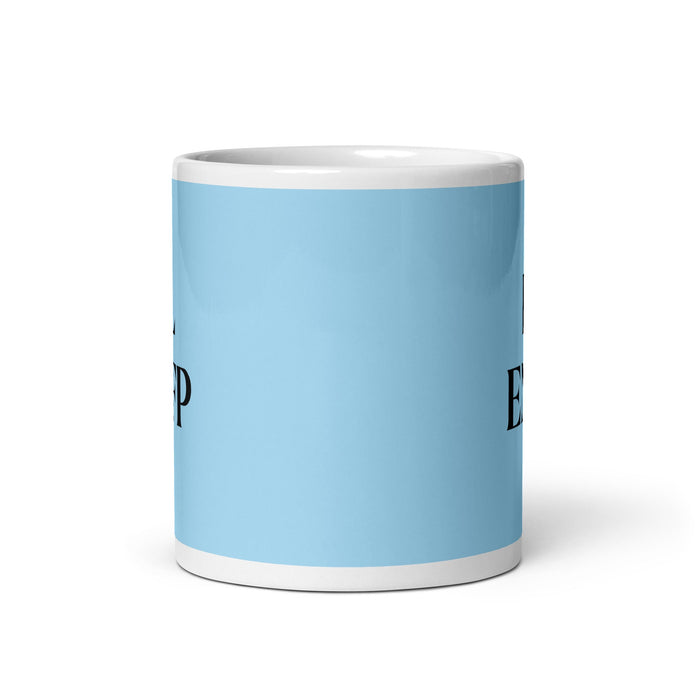 El ENFP The Campaigner MBTI Personality Funny Home Office Work Coffee Mug Mexican Spanish Pride Gift White Glossy Cup Sky Blue Card Mug Mexicada