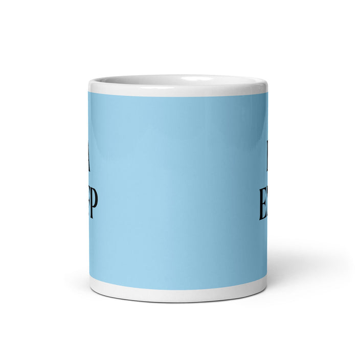 La ENFP The Campaigner MBTI Personality Funny Home Office Work Coffee Mug Mexican Spanish Pride Gift White Glossy Cup Sky Blue Card Mug Mexicada