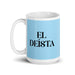 El Deísta The Deist Funny Home Office Work Coffee Mug Mexican Spanish Pride Gift White Glossy Cup Sky Blue Card Mug Mexicada