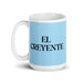 El Creyente The Believer Funny Home Office Work Coffee Mug Mexican Spanish Pride Gift White Glossy Cup Sky Blue Card Mug Mexicada