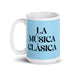 La Música Clásica The Classical Musician Funny Home Office Work Coffee Mug Mexican Spanish Pride Gift White Glossy Cup Sky Blue Card Mug Mexicada