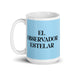 El Observador Estelar The Star Observer Funny Home Office Work Coffee Mug Mexican Spanish Pride Gift White Glossy Cup Sky Blue Card Mug Mexicada