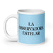 La Observadora Estelar The Star Observer Funny Home Office Work Coffee Mug Mexican Spanish Pride Gift White Glossy Cup Sky Blue Card Mug Mexicada