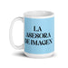 La Asesora De Imagen The Image Consultant Funny Home Office Work Coffee Mug Mexican Spanish Pride Gift White Glossy Cup Sky Blue Card Mug Mexicada