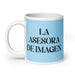 La Asesora De Imagen The Image Consultant Funny Home Office Work Coffee Mug Mexican Spanish Pride Gift White Glossy Cup Sky Blue Card Mug Mexicada