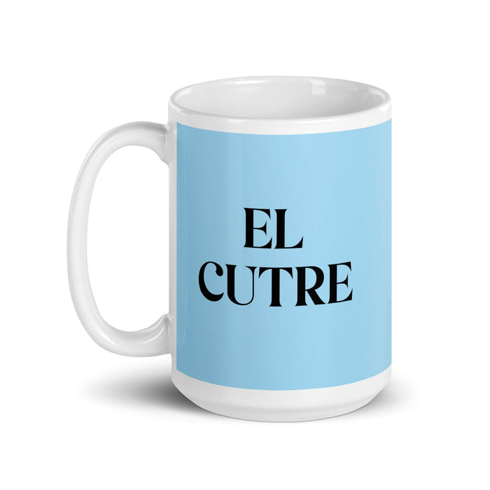 El Cutre The Tacky One Funny Home Office Work Coffee Mug Mexican Spanish Pride Gift White Glossy Cup Sky Blue Card Mug Mexicada