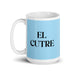 El Cutre The Tacky One Funny Home Office Work Coffee Mug Mexican Spanish Pride Gift White Glossy Cup Sky Blue Card Mug Mexicada