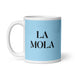 La Mola The Cool One Funny Home Office Work Coffee Mug Mexican Spanish Pride Gift White Glossy Cup Sky Blue Card Mug Mexicada