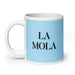 La Mola The Cool One Funny Home Office Work Coffee Mug Mexican Spanish Pride Gift White Glossy Cup Sky Blue Card Mug Mexicada