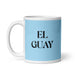 El Guay The Cool One Funny Home Office Work Coffee Mug Mexican Spanish Pride Gift White Glossy Cup Sky Blue Card Mug Mexicada