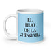 El Hijo De La Chingada The Troublesome One Funny Home Office Work Coffee Mug Mexican Spanish Pride Gift White Glossy Cup Sky Blue Card Mug Mexicada