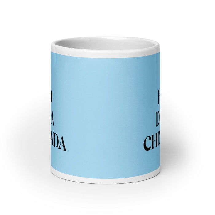 El Hijo De La Chingada The Troublesome One Funny Home Office Work Coffee Mug Mexican Spanish Pride Gift White Glossy Cup Sky Blue Card Mug Mexicada