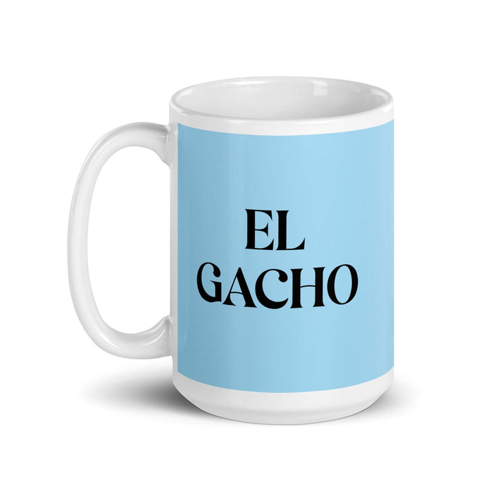 El Gacho The Awful One Funny Home Office Work Coffee Mug Mexican Spanish Pride Gift White Glossy Cup Sky Blue Card Mug Mexicada