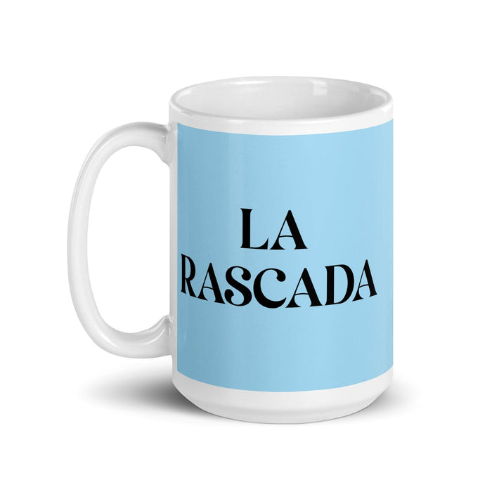 La Rascada The Lazy One Funny Home Office Work Coffee Mug Mexican Spanish Pride Gift White Glossy Cup Sky Blue Card Mug Mexicada