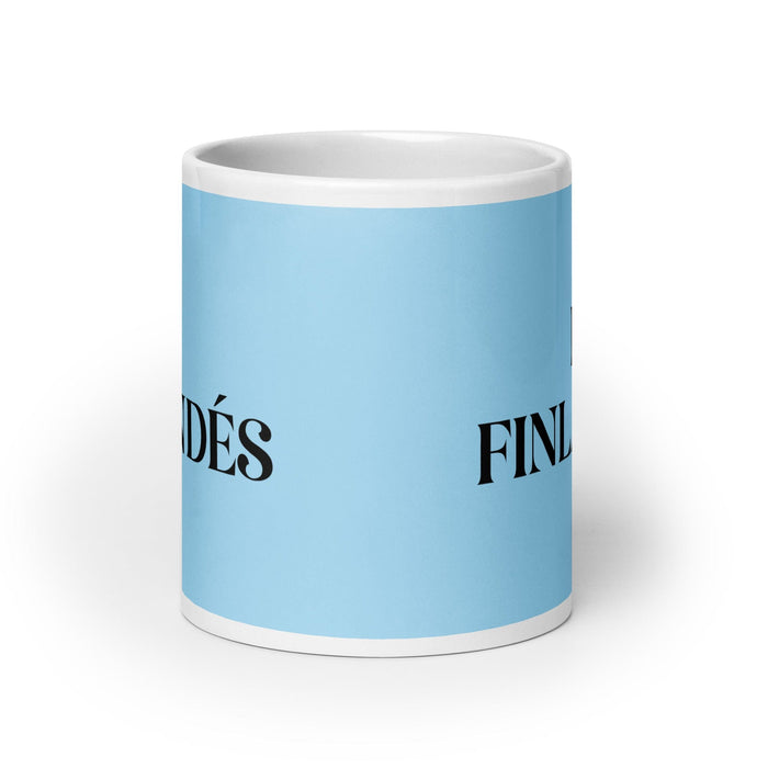 El Finlandés The Finnish Funny Home Office Work Coffee Mug Mexican Spanish Pride Gift White Glossy Cup Sky Blue Card Mug Mexicada