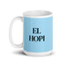 El Hopi The Hopi Funny Home Office Work Coffee Mug Mexican Spanish Pride Gift White Glossy Cup Sky Blue Card Mug Mexicada