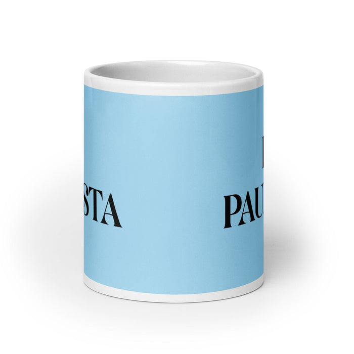 El Paulista The São Paulo Resident Funny Home Office Work Coffee Mug Mexican Spanish Pride Gift White Glossy Cup Sky Blue Card Mug Mexicada
