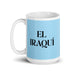 El Iraquí The Iraqi Funny Home Office Work Coffee Mug Mexican Spanish Pride Gift White Glossy Cup Sky Blue Card Mug Mexicada