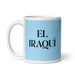 El Iraquí The Iraqi Funny Home Office Work Coffee Mug Mexican Spanish Pride Gift White Glossy Cup Sky Blue Card Mug Mexicada