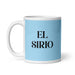 El Sirio The Syrian Funny Home Office Work Coffee Mug Mexican Spanish Pride Gift White Glossy Cup Sky Blue Card Mug Mexicada