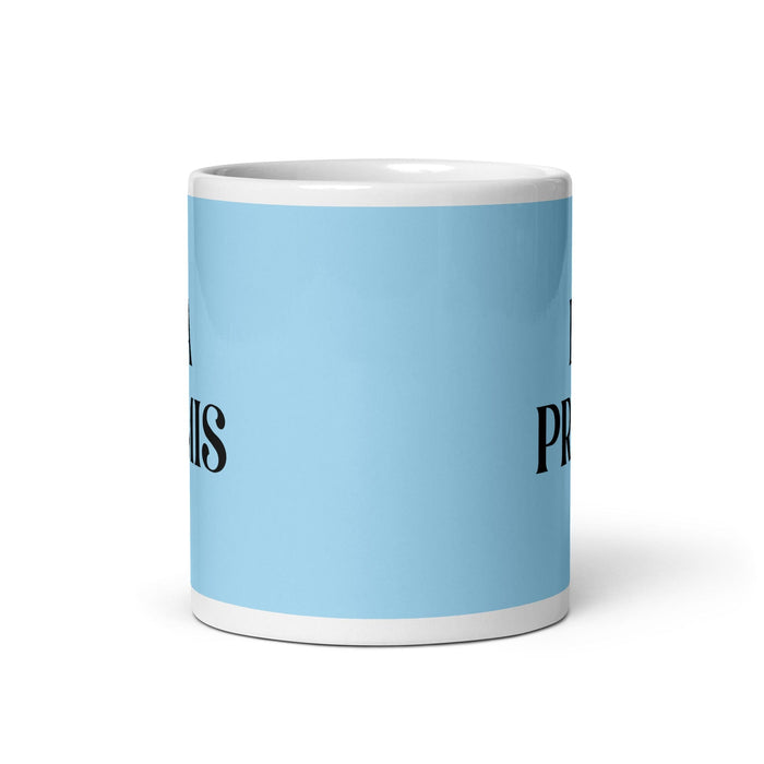 La Primis The Cousin Funny Home Office Work Coffee Mug Mexican Spanish Pride Gift White Glossy Cup Sky Blue Card Mug Mexicada