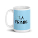 La Primis The Cousin Funny Home Office Work Coffee Mug Mexican Spanish Pride Gift White Glossy Cup Sky Blue Card Mug Mexicada