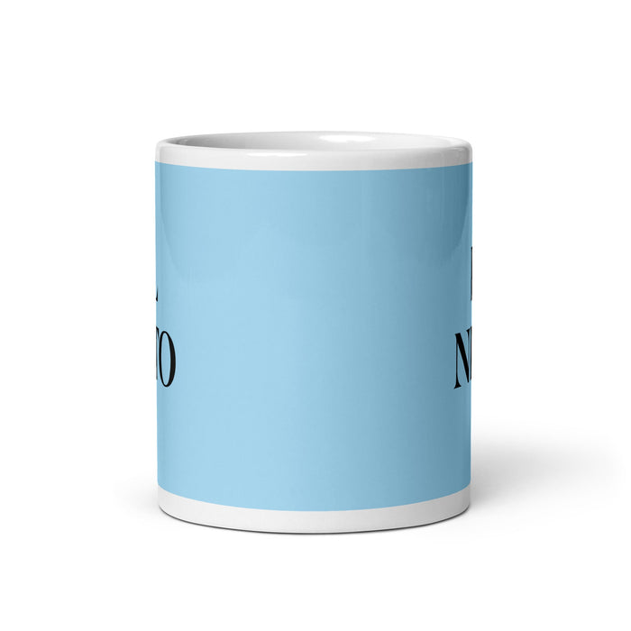 El Neto The Real One Funny Home Office Work Coffee Mug Mexican Spanish Pride Gift White Glossy Cup Sky Blue Card Mug Mexicada