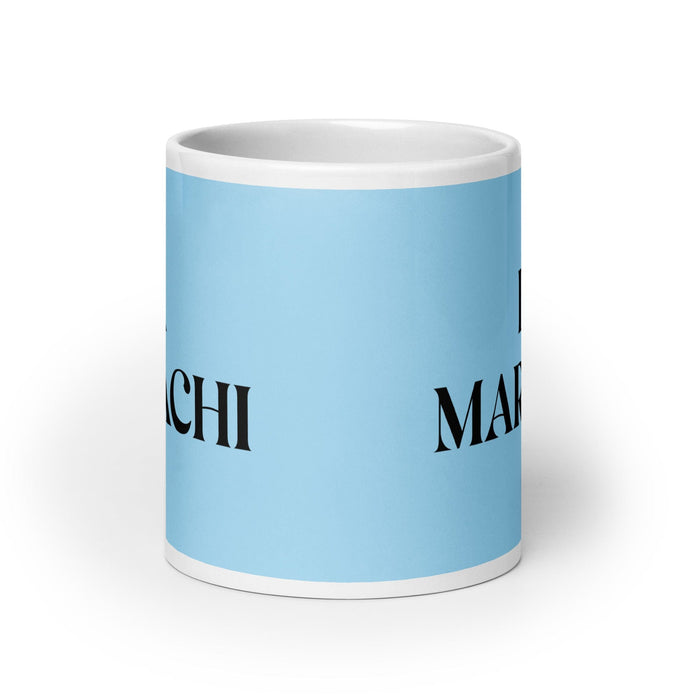 La Mariachi The Mariachi Funny Home Office Work Coffee Mug Mexican Spanish Pride Gift White Glossy Cup Sky Blue Card Mug Mexicada