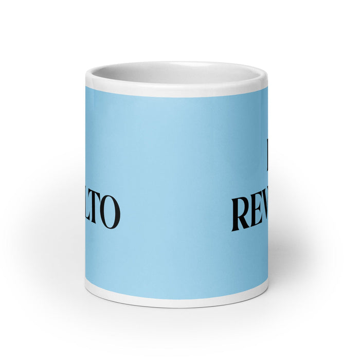 El Revolto The Rowdy One Funny Home Office Work Coffee Mug Mexican Spanish Pride Gift White Glossy Cup Sky Blue Card Mug Mexicada