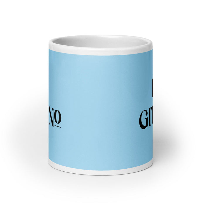 El Gitano The Gypsy Funny Home Office Work Coffee Mug Mexican Spanish Pride Gift White Glossy Cup Sky Blue Card Mug Mexicada