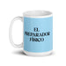 El Preparador Físico The Fitness Trainer Funny Home Office Work Coffee Mug Mexican Spanish Pride Gift White Glossy Cup Sky Blue Card Mug Mexicada