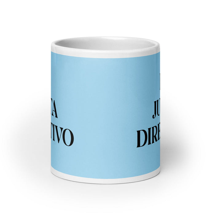 El Junta Directivo The Board Member Funny Home Office Work Coffee Mug Mexican Spanish Pride Gift White Glossy Cup Sky Blue Card Mug Mexicada