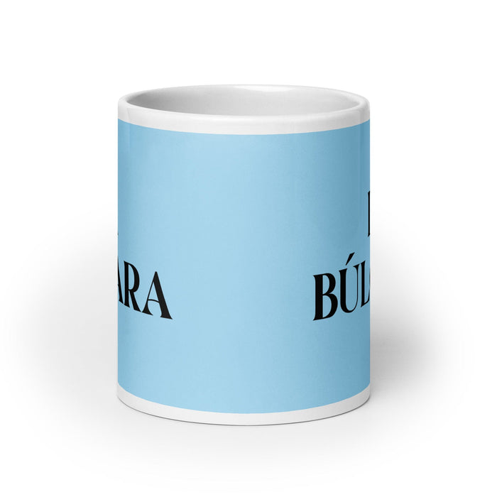 La Búlgara The Bulgarian Funny Home Office Work Coffee Mug Mexican Spanish Pride Gift White Glossy Cup Sky Blue Card Mug Mexicada