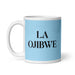 La Ojibwe The Ojibwe Funny Home Office Work Coffee Mug Mexican Spanish Pride Gift White Glossy Cup Sky Blue Card Mug Mexicada