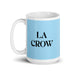 La Crow The Crow Funny Home Office Work Coffee Mug Mexican Spanish Pride Gift White Glossy Cup Sky Blue Card Mug Mexicada