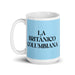 La Británico Columbiana The British Columbian Funny Home Office Work Coffee Mug Mexican Spanish Pride Gift White Glossy Cup Sky Blue Card Mug Mexicada