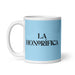 La Honorífica The Honoree Funny Home Office Work Coffee Mug Mexican Spanish Pride Gift White Glossy Cup Sky Blue Card Mug Mexicada