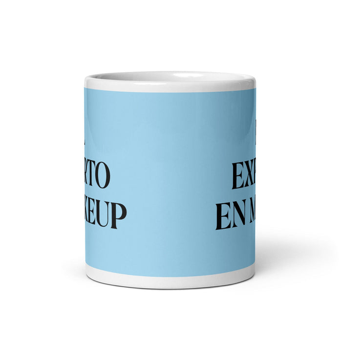 El Experto En Makeup The Makeup Expert Funny Home Office Work Coffee Mug Mexican Spanish Pride Gift White Glossy Cup Sky Blue Card Mug Mexicada