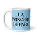 La Princesa De Papá Daddy'S Little Princess / Mama'S Little Prince Funny Home Office Work Coffee Mug Mexican Spanish Pride Gift White Glossy Cup Sky Blue Card Mug Mexicada