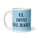 El Divo Del Baile The Dance Diva Funny Home Office Work Coffee Mug Mexican Spanish Pride Gift White Glossy Cup Sky Blue Card Mug Mexicada