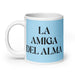 La Amiga Del Alma The Soulmate Friend Funny Home Office Work Coffee Mug Mexican Spanish Pride Gift White Glossy Cup Sky Blue Card Mug Mexicada