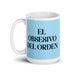 El Obsesivo Del Orden The Order Freak Funny Home Office Work Coffee Mug Mexican Spanish Pride Gift White Glossy Cup Sky Blue Card Mug Mexicada