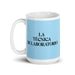 La Técnica De Laboratorio The Lab Technician Funny Home Office Work Coffee Mug Mexican Spanish Pride Gift White Glossy Cup Sky Blue Card Mug Mexicada