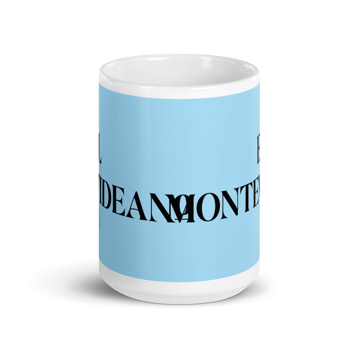 El Montevideano The Montevideo Resident Funny Home Office Work Coffee Mug Mexican Spanish Pride Gift White Glossy Cup Sky Blue Card Mug Mexicada