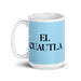 El Cuautla The Cuautla Resident Funny Home Office Work Coffee Mug Mexican Spanish Pride Gift White Glossy Cup Sky Blue Card Mug Mexicada